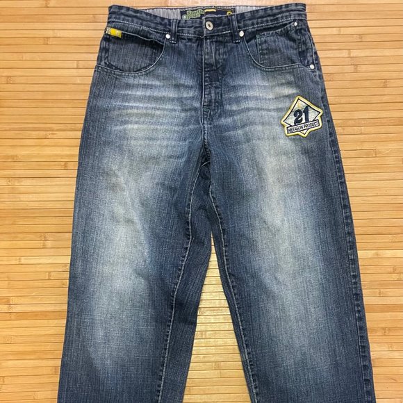 Southpole Y2K Wide Leg JNCO Style Baggy Size 32 Mens Jeans - Picture 1 of 9